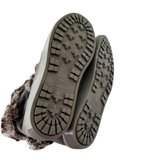 NWT Cougar Waterproof Suede with Faux Fur Dasha Snow Boot Pewter Gray Size 9 - Picture 12 of 13